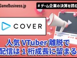 カバーは「ホロライブ」トレカ好調で物販の売上が2倍増、人気VTuber離脱で配信は1桁成長に留まる【ゲーム企業の決算を読む】 画像