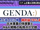 GENDA、売上高49%増の裏で純利益78%減－北米事業の快進撃とM&A戦略の転換点が交錯【ゲーム企業の決算を読む】 画像