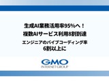 GMO、生成AI活用で1,572人分の労働力を創出―複数AIサービス利用率が1年で1.5倍に 画像