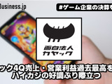 カヤック4Q売上・営業利益過去最高を更新、ハイカジの好調ぶり際立つ【ゲーム企業の決算を読む】 画像