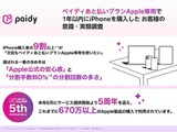 iPhone購入者の9割超が「ペイディあと払いプランApple専用」の再利用を希望【Paidy調査】 画像