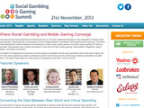 ギャンブルとソーシャルゲームの融合を―11/21にロンドンにて「Social Gambling & Gaming Summit」開催 画像