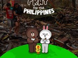 LINE、台風30号によるフィリピンの被災者支援スタンプ「Pray for the Philippines」を全世界で提供開始 画像