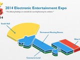 E3 2014のフロアマップが公開 ― 西ホールには任天堂、ソニー、MSの巨大ブースが並ぶ 画像