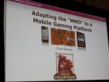 【GDC2011】本格的なMMORPGをスマートフォンで実現するための進化させるゲームデザイン 画像