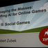 GDC初日の「AI Summit」にて実施された「Managing the Masses: Crafting AI for Online Games」のセッションの中で、ジンガのRobert Zubek氏は人気のソーシャルゲーム『CityVille』に実装された、NPCのAIについて紹介しました。