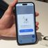 「Mobilit.E.S（モビリテス）」のアプリ画面。スタートを押すと、連動して会場のスタート演出画面が起動する