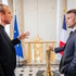 フランス・パリのエリゼ宮殿にて（2026年5月19日）：エマニュエル・マクロン大統領（右）と、EF CEO Ralf Reichert（左）