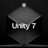 Unity 7のロゴマーク。次世代ゲームエンジンのブランドビジュアル