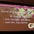 GDC初日の10:00から開催された「Social and Online Game Design 2010 A Year in Review」は、カジュアルゲームの分野で造詣の深い、Nick Fortugno氏(CCO Playmatics)とJuan Gril氏(Joju Games)が、2010年に見つけたイノベーティブなゲームデザインを紹介するというセッ