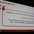 Game Developers Conference初日のSocial and Online Game Summitの一つとして13:45〜14:15で開催されたのが「Click Zen: Zynga’s Evolution from FarmVille to CityVille」です。飛ぶ鳥を落とす勢いのジンガが最新の大ヒット作『CityVille』を語るということで広い会